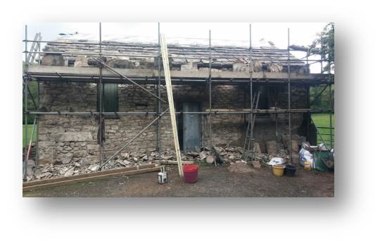 By the end of the day and again with nothing better to do, the render is all removed until once again it's too dark to see what I'm doing.