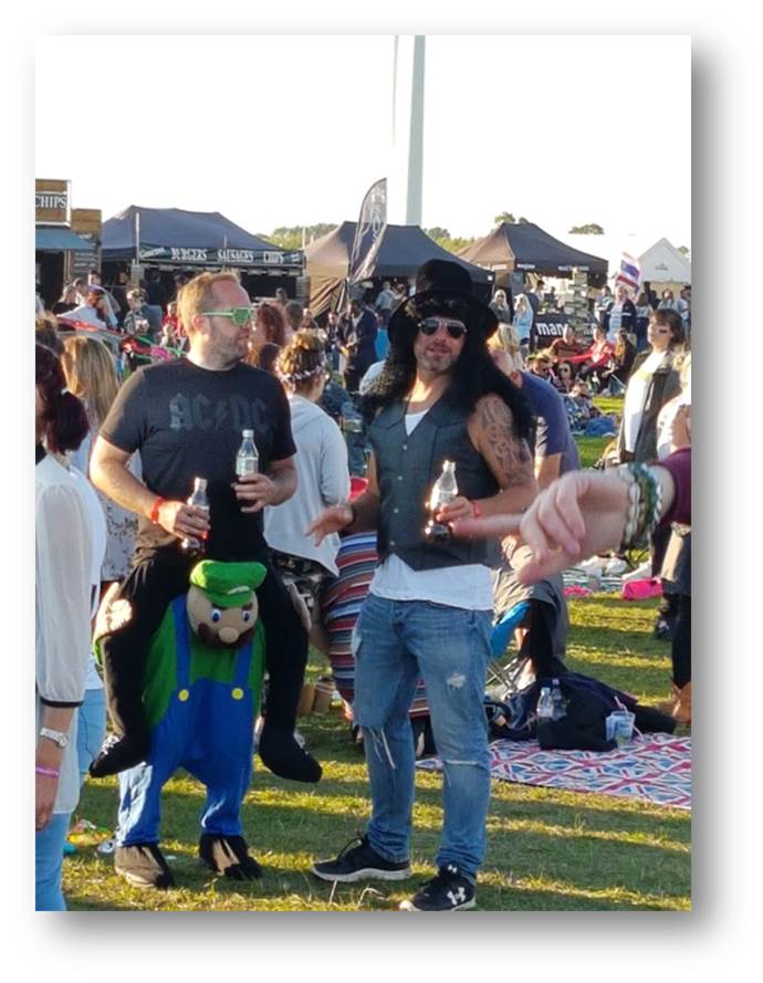 Me and Luigi partying with none other than the real Slash from Guns and Roses. Has anyone seen Rob?