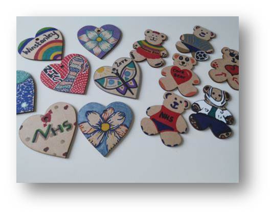 Some of the crafts left around the area for kids to find during Lockdown