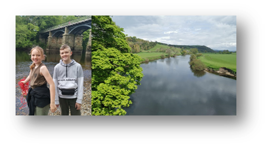 Adam and Emily magnet fishing at Crooke o'Lune